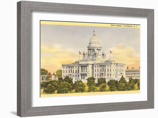 State Capitol, Providence, Rhode Island-null-Framed Art Print