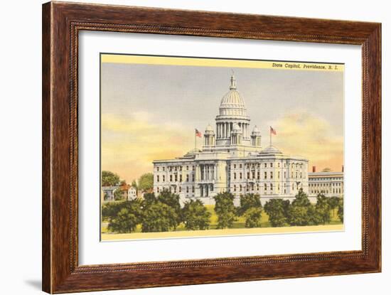 State Capitol, Providence, Rhode Island-null-Framed Art Print