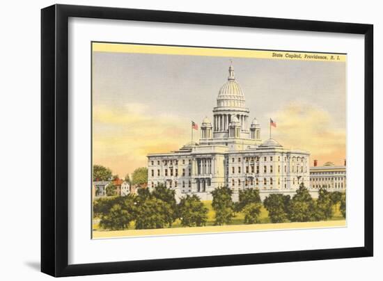 State Capitol, Providence, Rhode Island-null-Framed Art Print