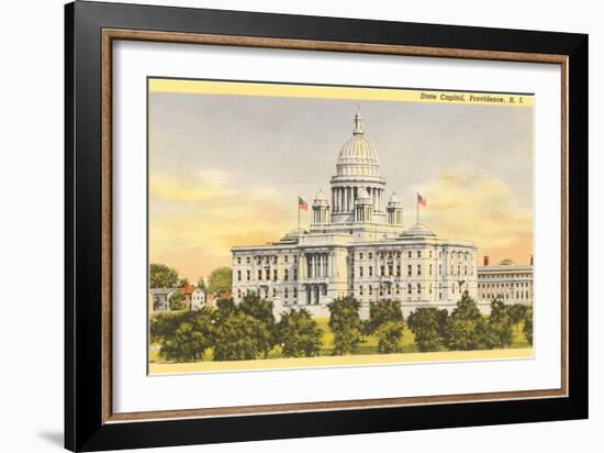 State Capitol, Providence, Rhode Island-null-Framed Art Print