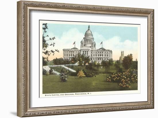 State Capitol, Providence, Rhode Island-null-Framed Art Print