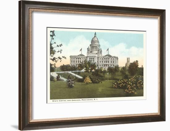 State Capitol, Providence, Rhode Island-null-Framed Art Print