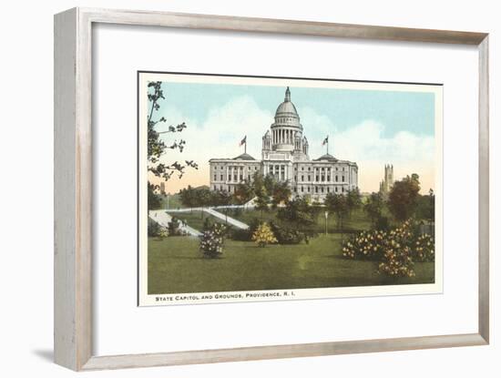 State Capitol, Providence, Rhode Island-null-Framed Art Print