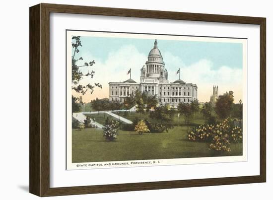 State Capitol, Providence, Rhode Island-null-Framed Art Print