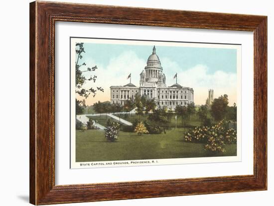 State Capitol, Providence, Rhode Island-null-Framed Art Print