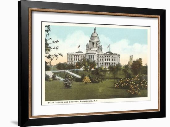 State Capitol, Providence, Rhode Island-null-Framed Art Print