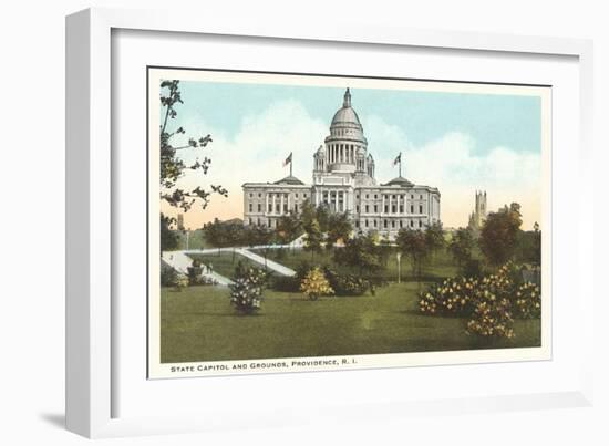 State Capitol, Providence, Rhode Island-null-Framed Art Print