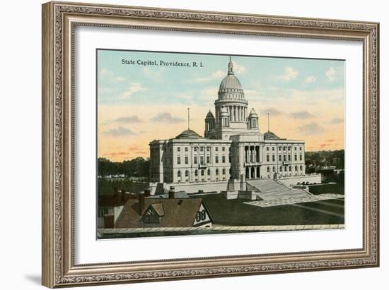 State Capitol, Providence, Rhode Island-null-Framed Art Print