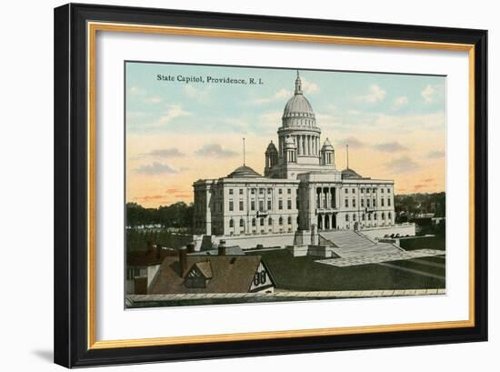 State Capitol, Providence, Rhode Island-null-Framed Art Print