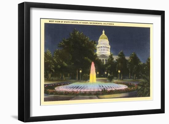 State Capitol, Sacramento, California-null-Framed Art Print