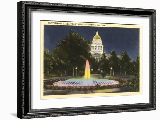 State Capitol, Sacramento, California-null-Framed Art Print