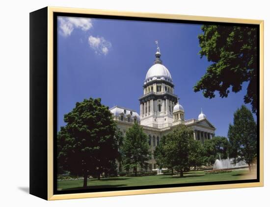State Capitol, Springfield, Illinois, USA-null-Framed Premier Image Canvas