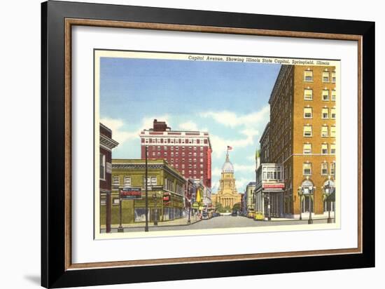 State Capitol, Springfield, Illinois-null-Framed Art Print