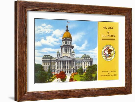 State Capitol, Springfield, Illinois-null-Framed Art Print