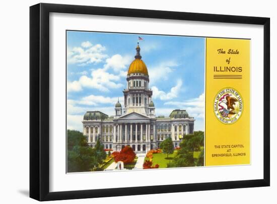 State Capitol, Springfield, Illinois-null-Framed Art Print