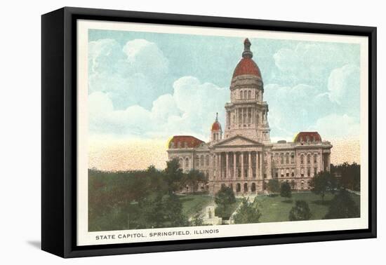 State Capitol, Springfield, Illinois-null-Framed Stretched Canvas