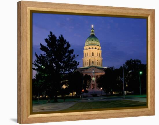 State Capitol, Topeka, USA-null-Framed Premier Image Canvas