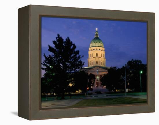 State Capitol, Topeka, USA-null-Framed Premier Image Canvas