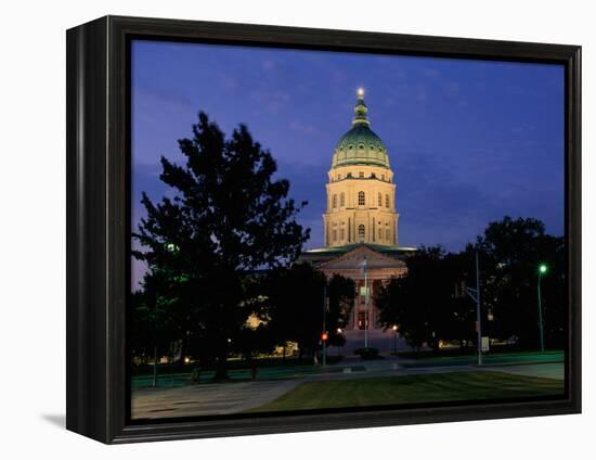 State Capitol, Topeka, USA-null-Framed Premier Image Canvas