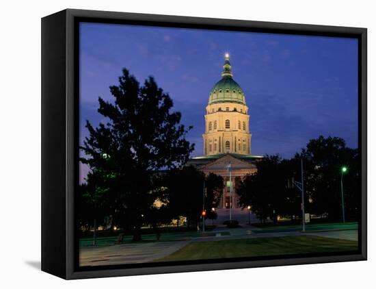 State Capitol, Topeka, USA-null-Framed Premier Image Canvas