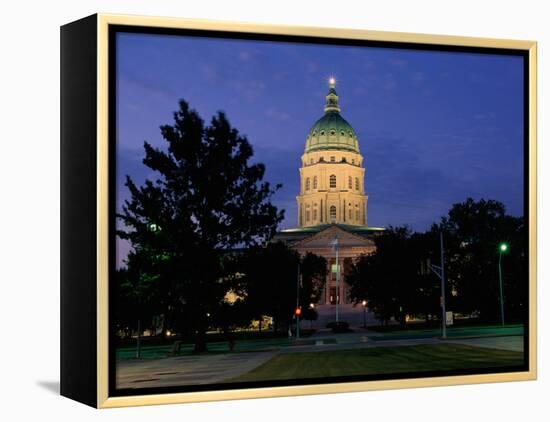 State Capitol, Topeka, USA-null-Framed Premier Image Canvas