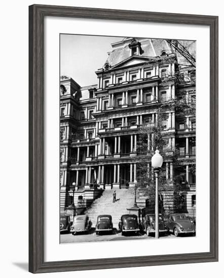 State Dept. Building Taken from the Steps of the Executive Ave. Entrance to the White House-Alfred Eisenstaedt-Framed Photographic Print