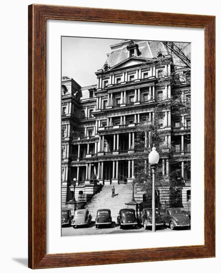 State Dept. Building Taken from the Steps of the Executive Ave. Entrance to the White House-Alfred Eisenstaedt-Framed Photographic Print