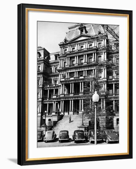 State Dept. Building Taken from the Steps of the Executive Ave. Entrance to the White House-Alfred Eisenstaedt-Framed Photographic Print