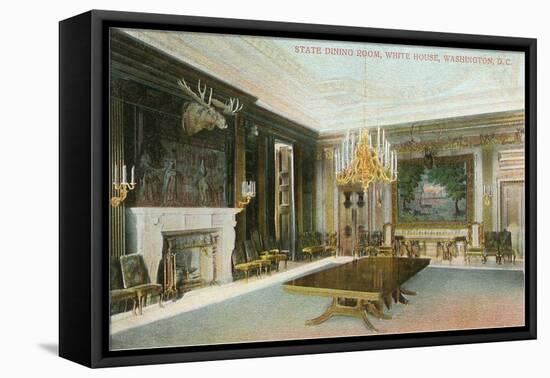 State Dining Room, White House, Washington D.C.-null-Framed Stretched Canvas