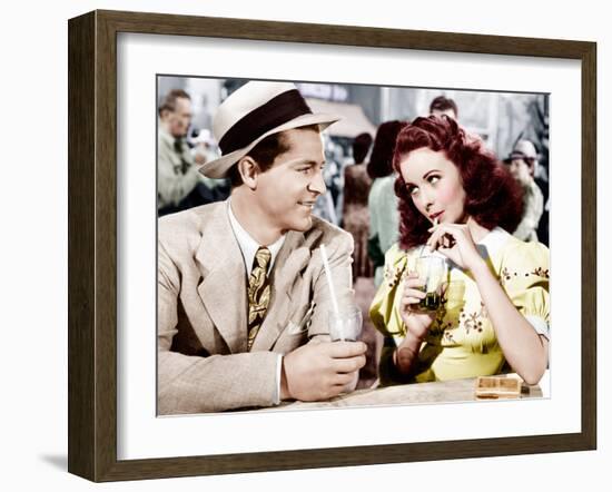 State Fair, Dana Andrews, Jeanne Crain, 1945-null-Framed Photo