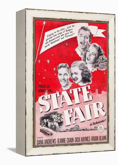 State Fair, from Top: Dana Andrews, Jeanne Crain, Vivian Blaine, Dick Haymes, 1945-null-Framed Stretched Canvas