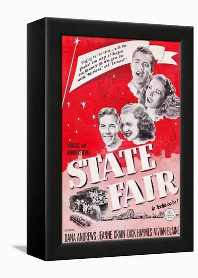 State Fair, from Top: Dana Andrews, Jeanne Crain, Vivian Blaine, Dick Haymes, 1945-null-Framed Stretched Canvas