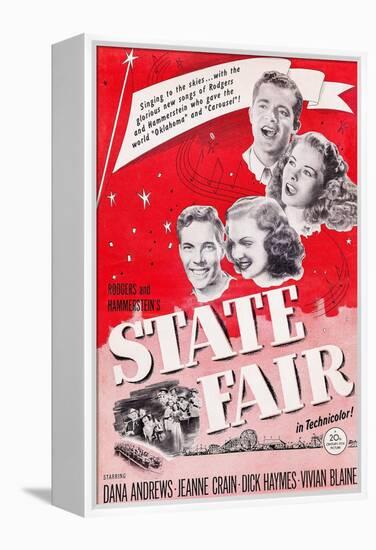 State Fair, from Top: Dana Andrews, Jeanne Crain, Vivian Blaine, Dick Haymes, 1945-null-Framed Stretched Canvas