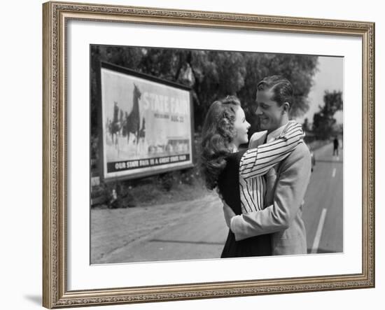 State Fair, Jeanne Crain, Dana Andrews, 1945-null-Framed Photo