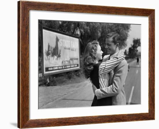 State Fair, Jeanne Crain, Dana Andrews, 1945-null-Framed Photo