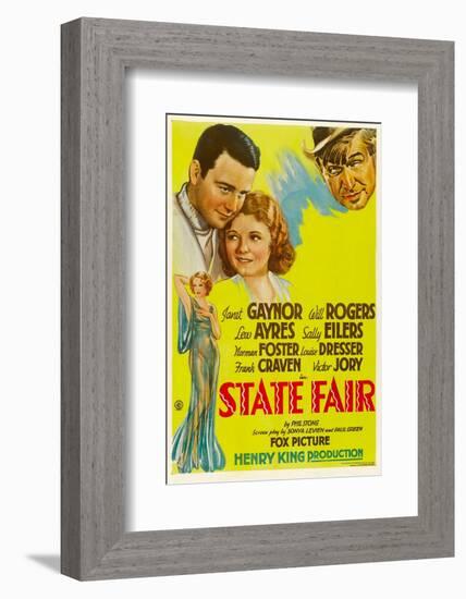 State Fair, Lew Ayres, Janet Ayres, Will Rogers, 1933-null-Framed Photo