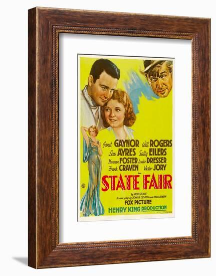 State Fair, Lew Ayres, Janet Ayres, Will Rogers, 1933-null-Framed Photo