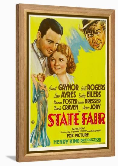 State Fair, Lew Ayres, Janet Ayres, Will Rogers, 1933-null-Framed Stretched Canvas