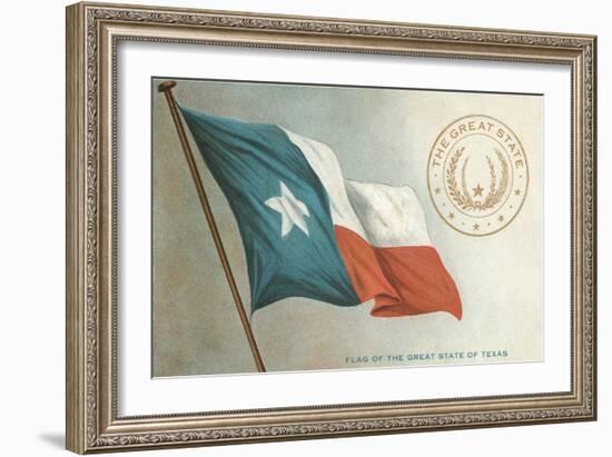 State Flag of Texas-null-Framed Art Print