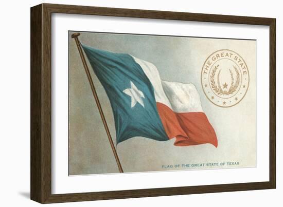 State Flag of Texas-null-Framed Art Print