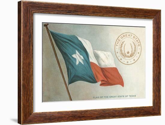 State Flag of Texas-null-Framed Art Print