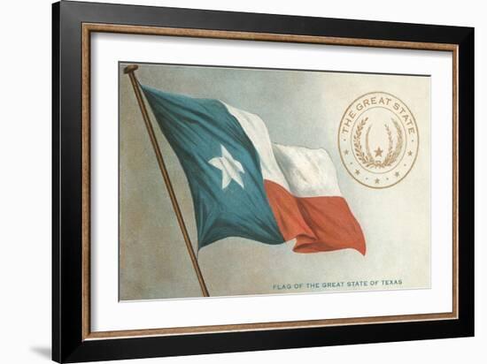 State Flag of Texas-null-Framed Art Print