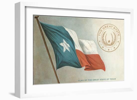 State Flag of Texas-null-Framed Art Print