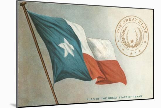 State Flag of Texas-null-Mounted Art Print