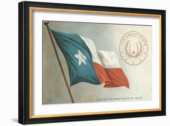 State Flag of Texas-null-Framed Art Print