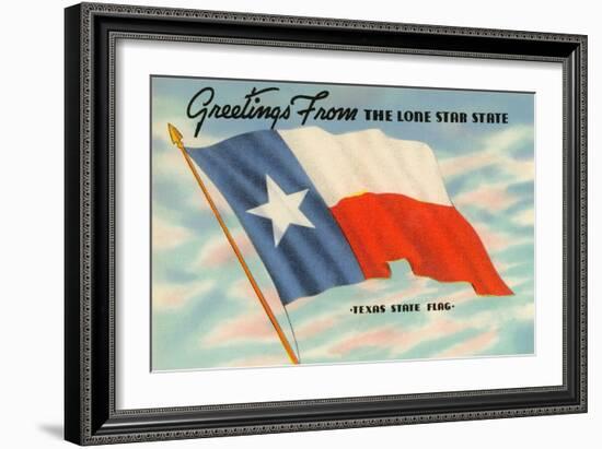State Flag of Texas-null-Framed Art Print