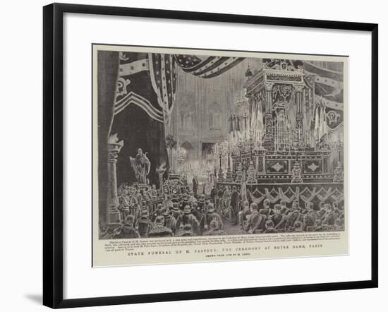 State Funeral of M Pasteur, the Ceremony at Notre Dame, Paris-Henri Lanos-Framed Giclee Print