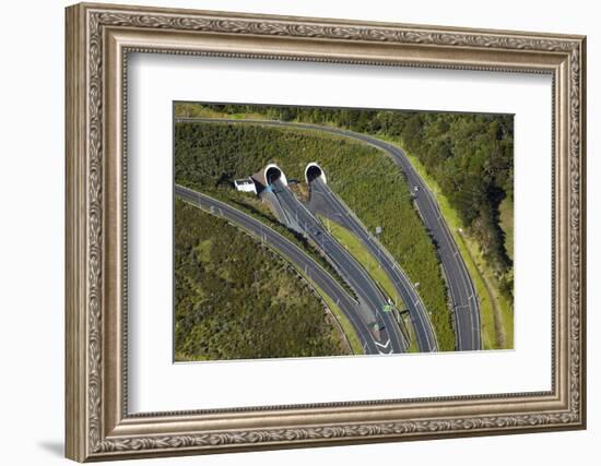 State Highway One at Johnstone's Hill Tunnels, North Auckland, North Island, New Zealand-David Wall-Framed Photographic Print