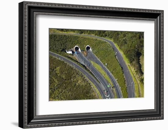 State Highway One at Johnstone's Hill Tunnels, North Auckland, North Island, New Zealand-David Wall-Framed Photographic Print