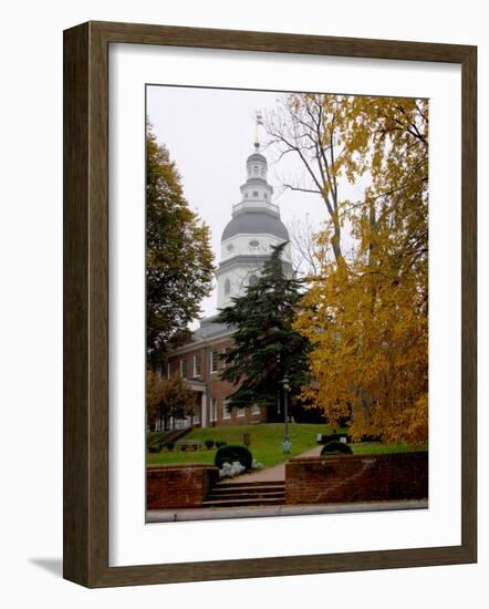 State House 1772-1779, and US Capitol from 1783 to 1784, Maryland, USA-Scott T. Smith-Framed Photographic Print